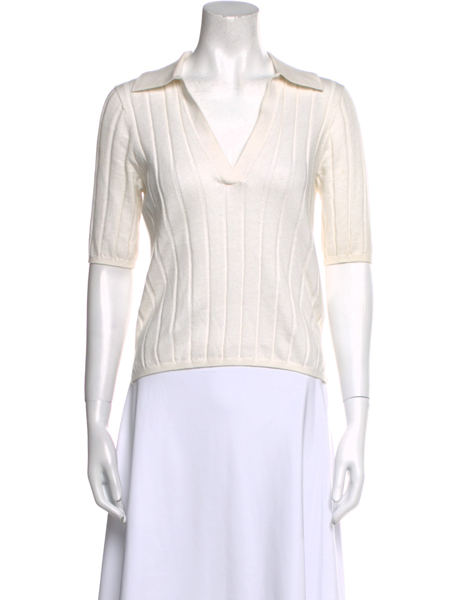 Naked Cashmere V-Neck Short Sleeve Top