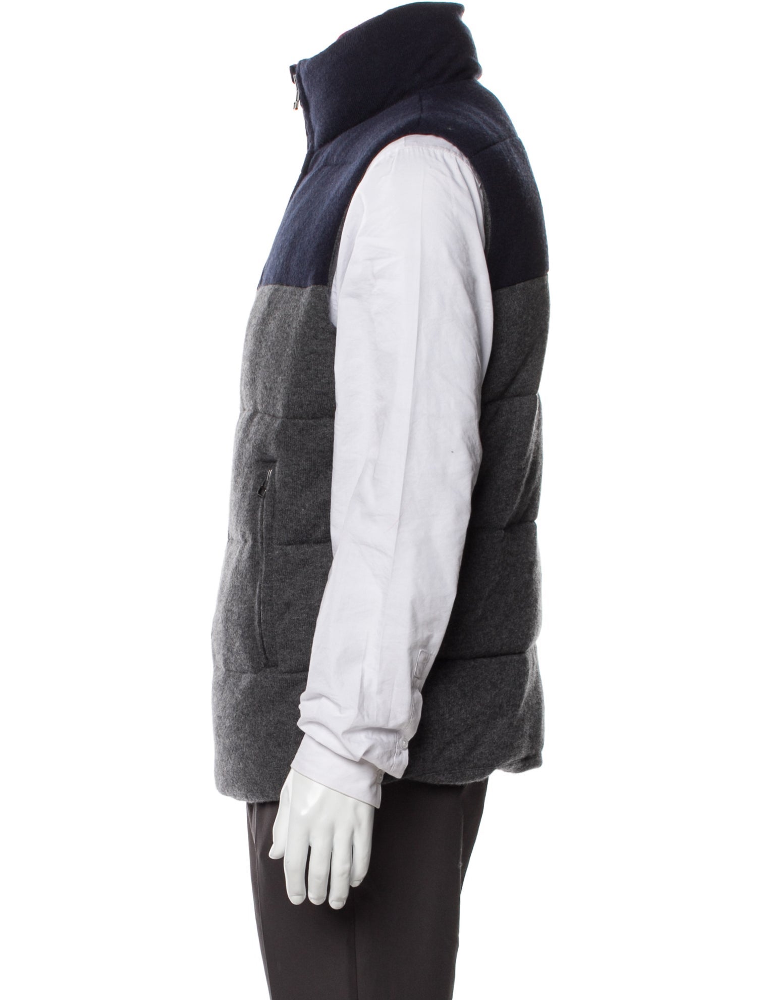 Naked Cashmere Cashmere Colorblock Pattern Vest