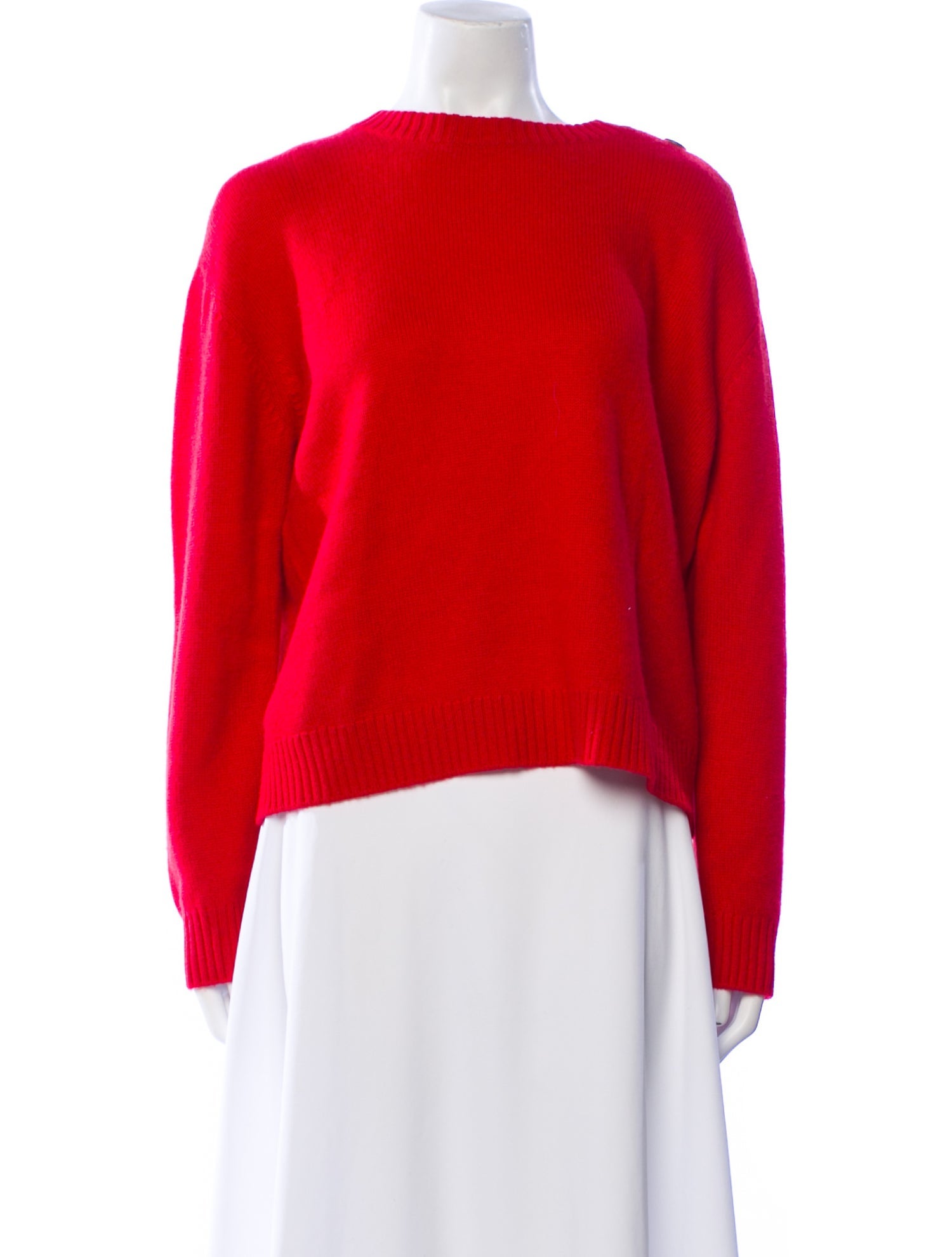 Naked Cashmere Cashmere Bateau Neckline Sweater w/ Tags - Red Knitwear