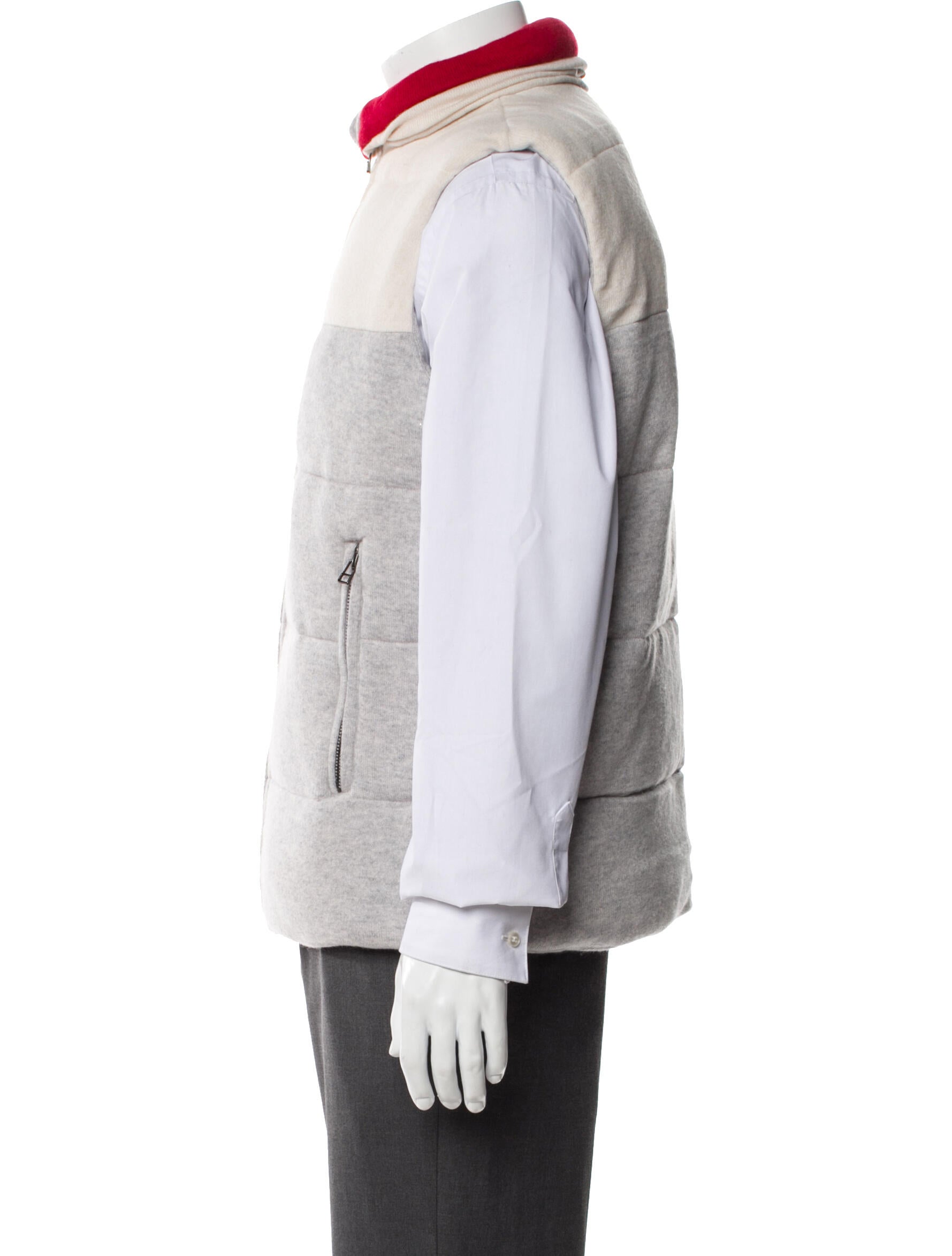 Naked Cashmere Cashmere Plaid Print Vest