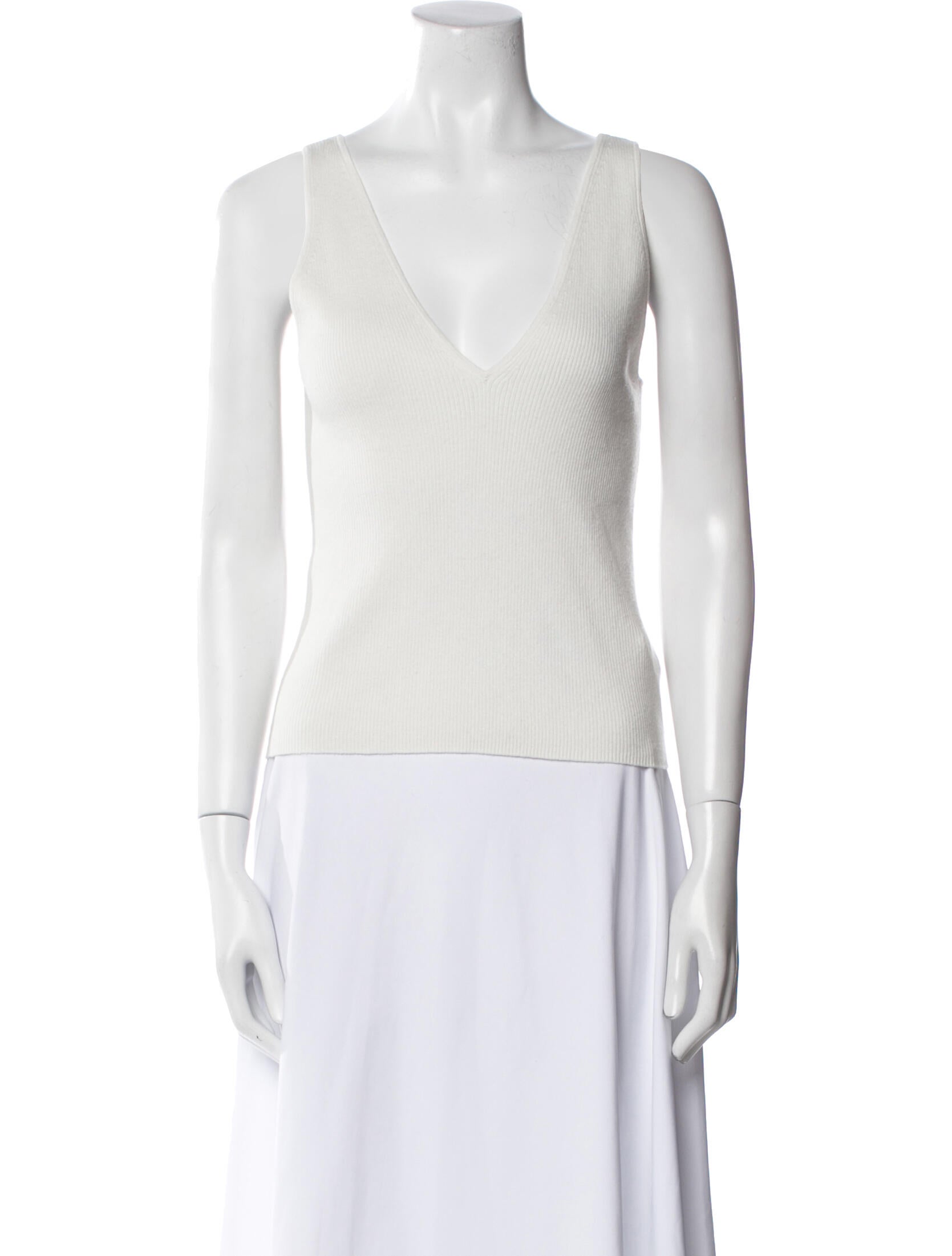 Naked Cashmere V-Neck Sleeveless Top