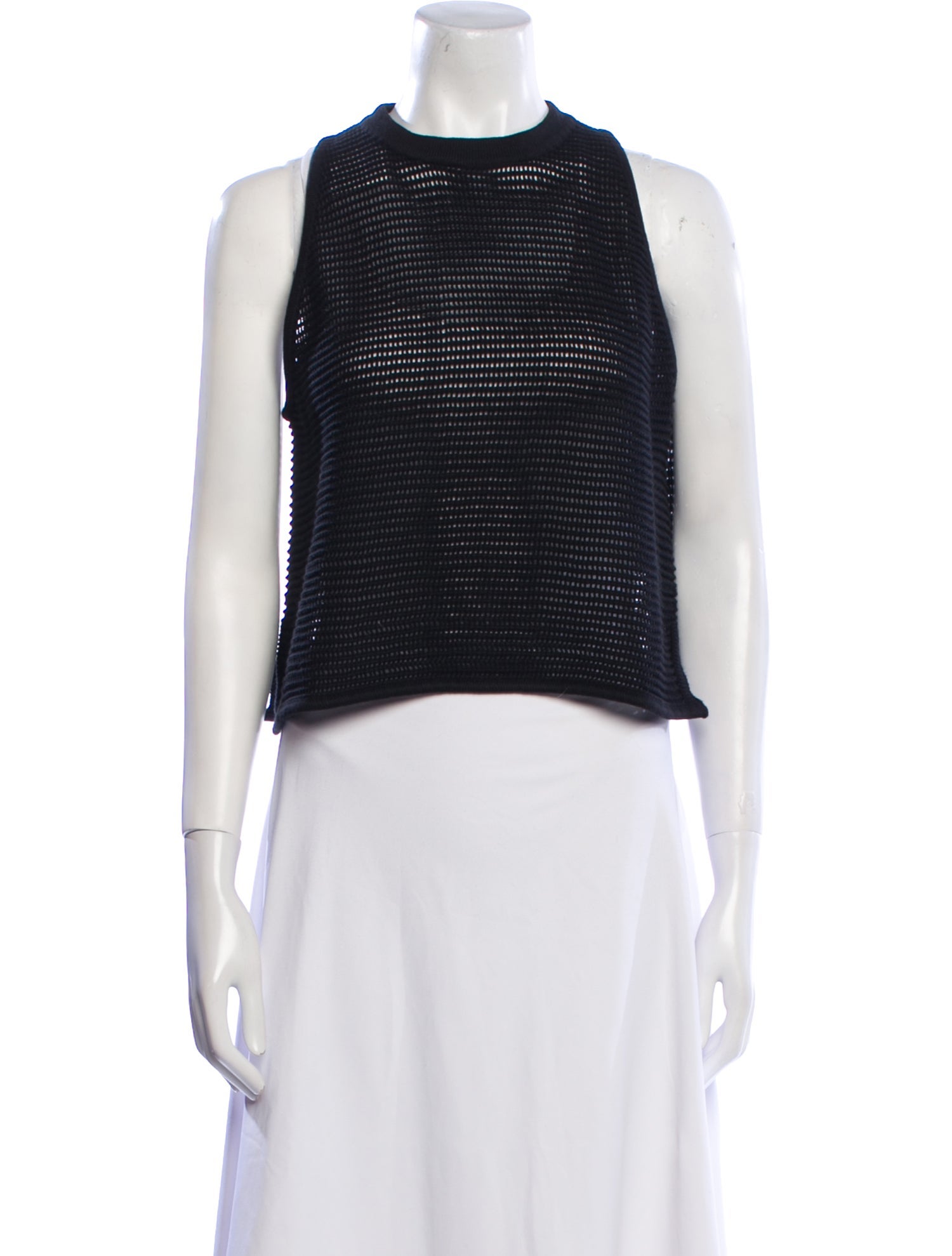 Naked Cashmere Crochet Crew Neck Crop Top