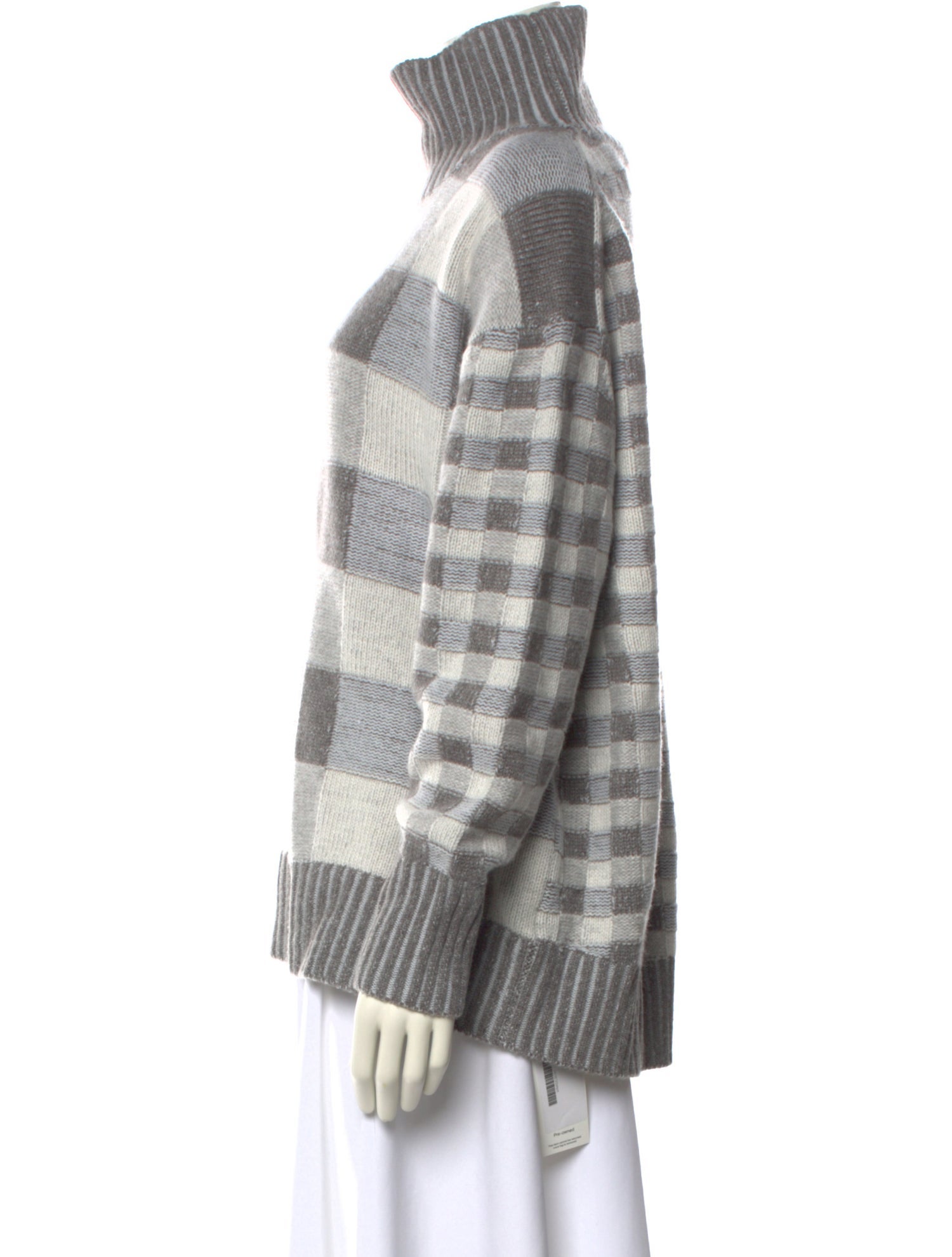 Naked Cashmere Cashmere Plaid Print Sweater