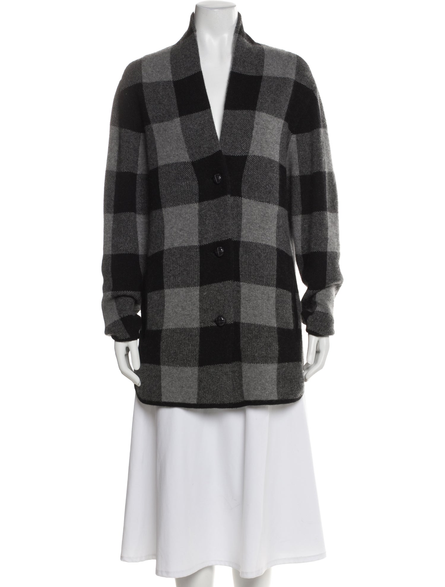 Naked Cashmere Cashmere Plaid Print Sweater
