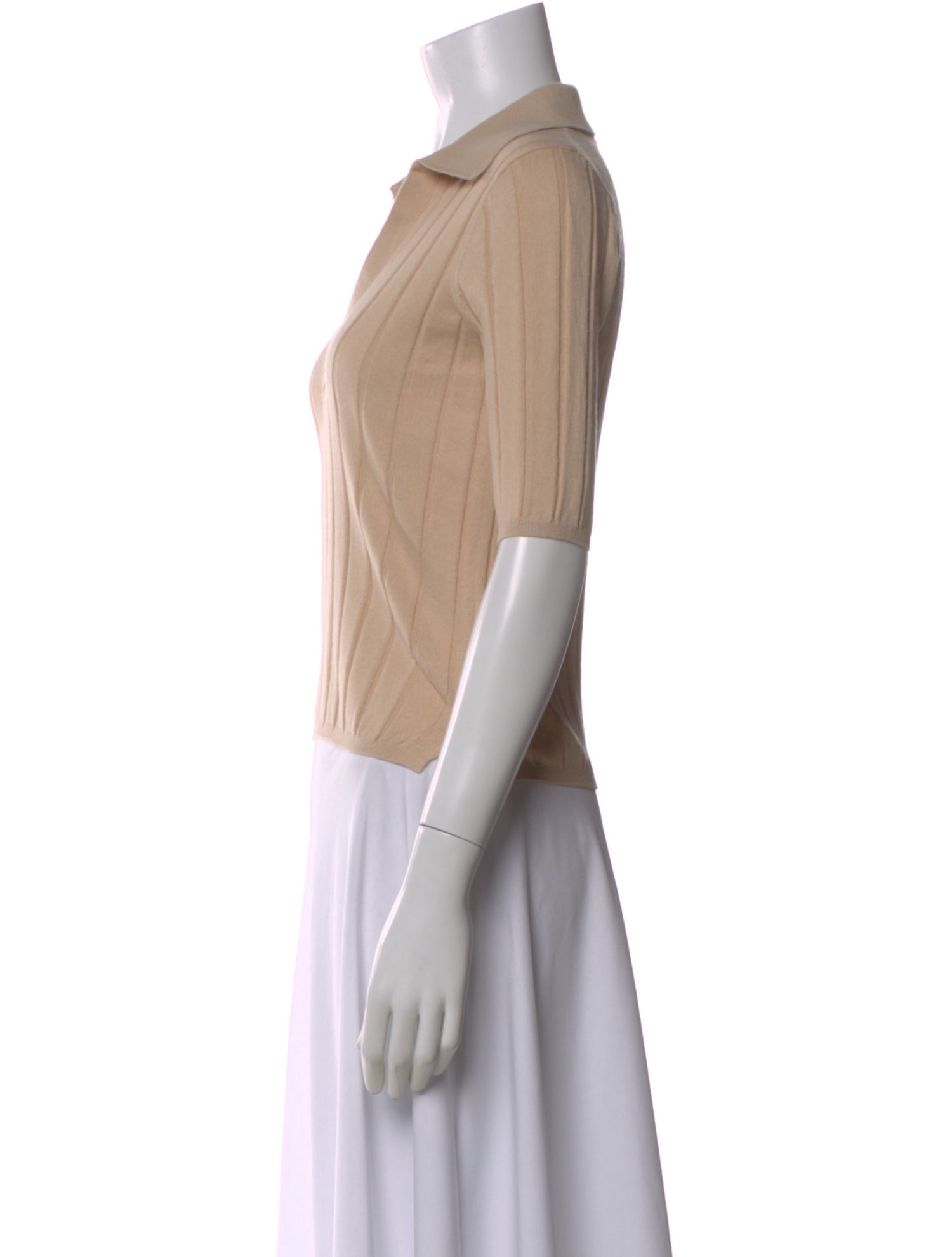 Naked Cashmere V-Neck Short Sleeve Polo