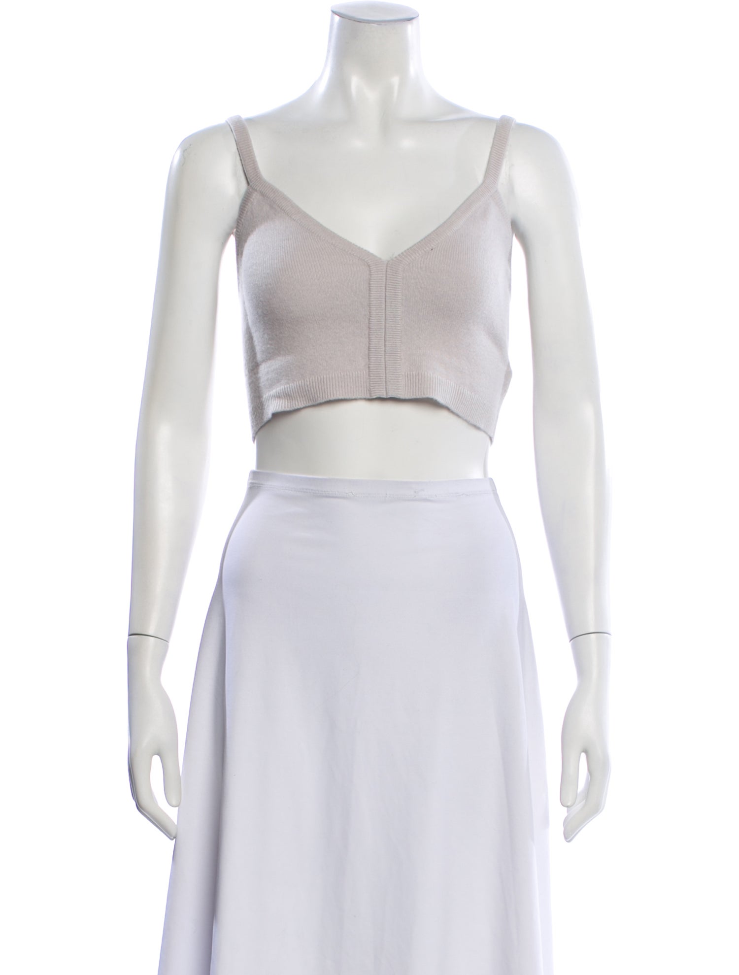 Naked Cashmere Cashmere V-Neck Crop Top
