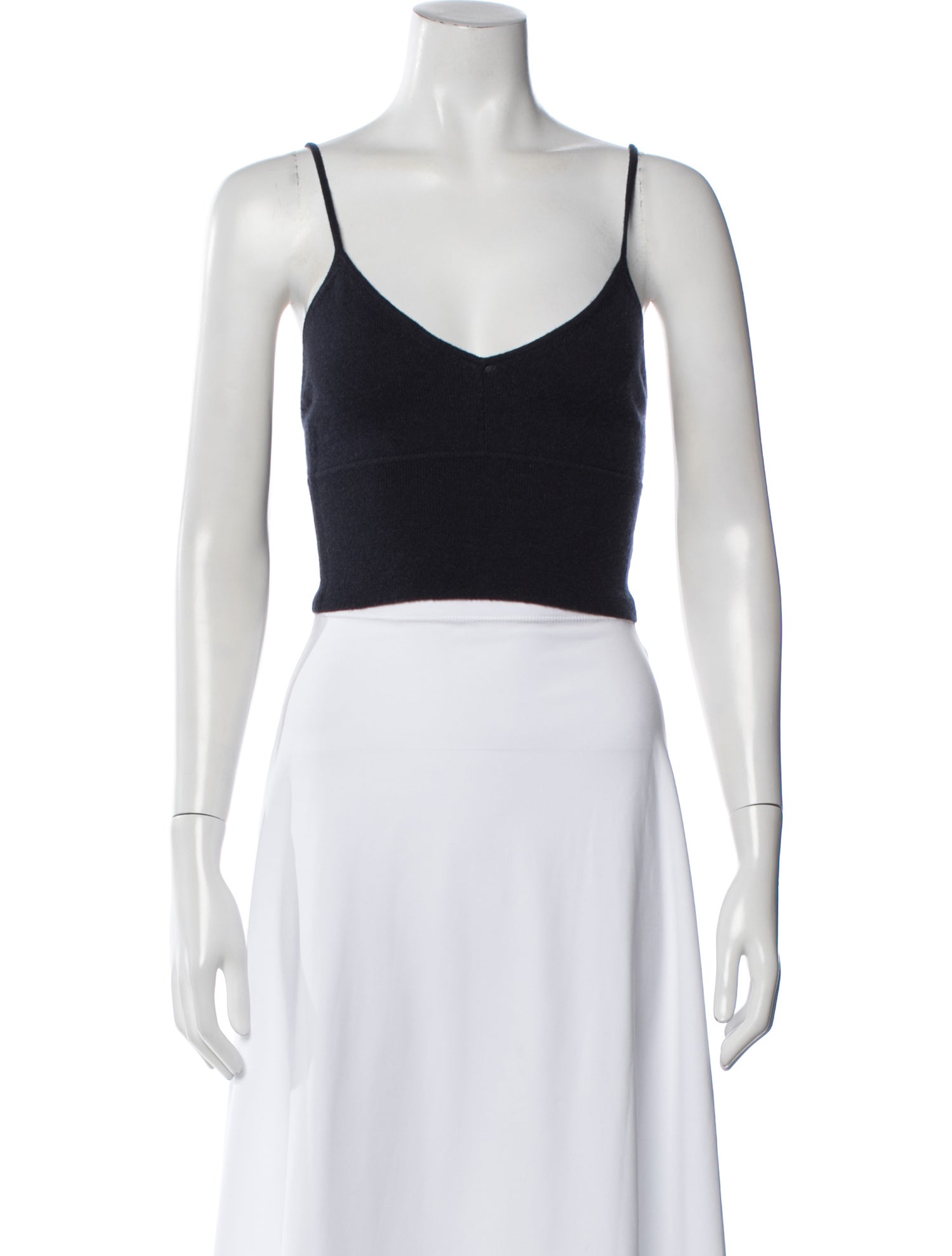 Naked Cashmere Cashmere V-Neck Crop Top w/ Tags