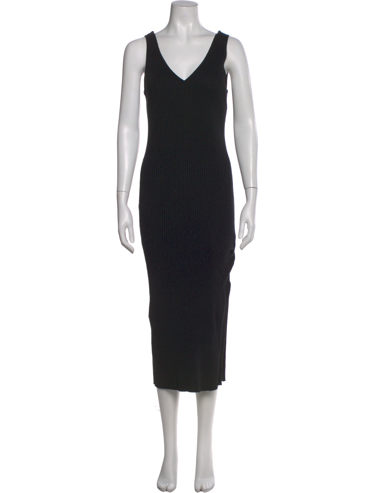 Naked Cashmere V-Neck Long Dress