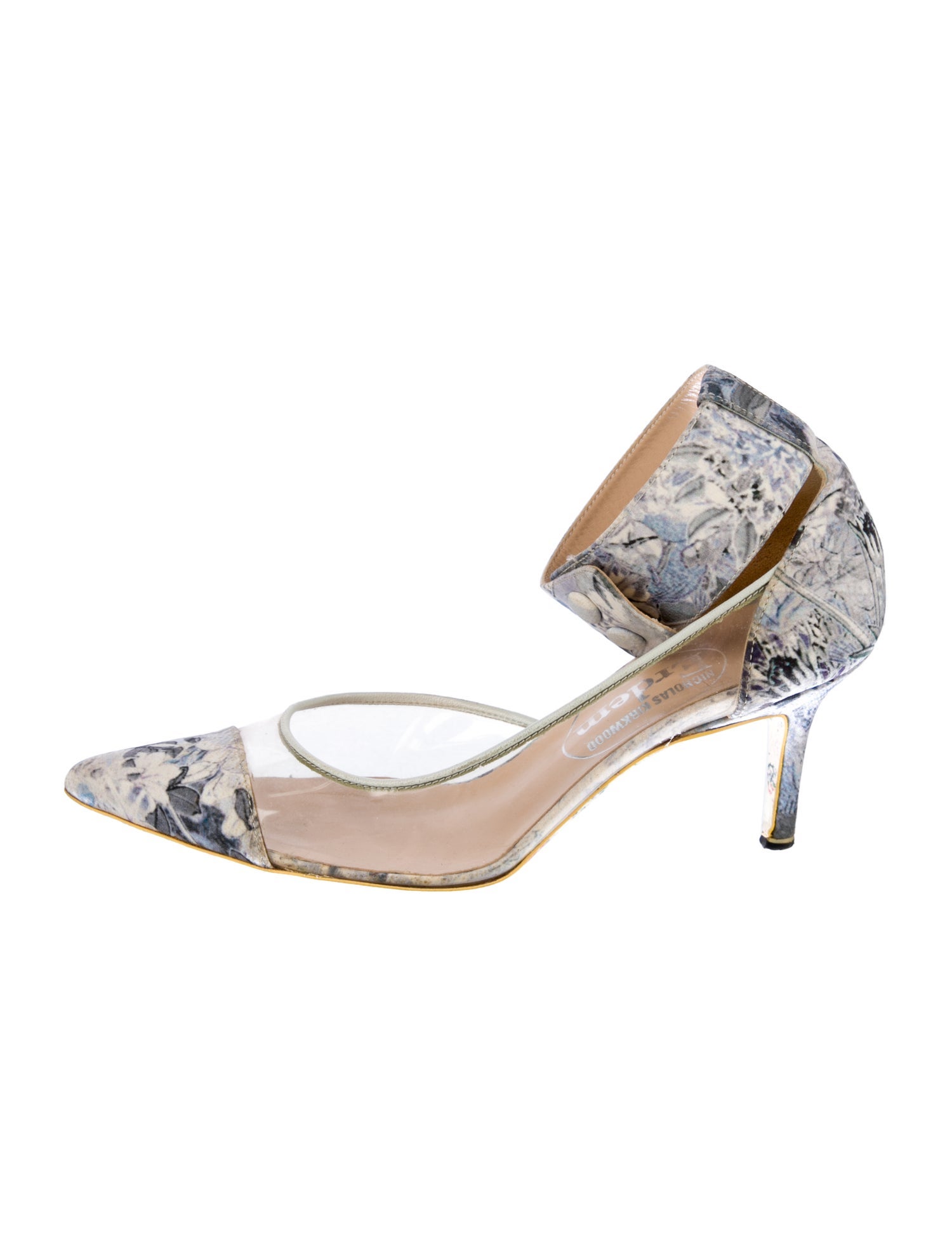 Nicholas Kirkwood x Erdem Floral Print D'Orsay Pumps