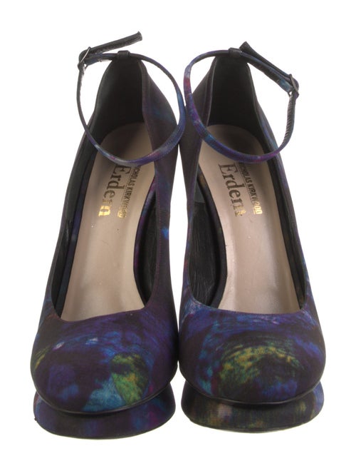 Nicholas Kirkwood x Erdem Satin Printed Pumps