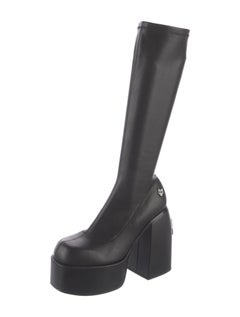 Naked Wolfe Spice Vegan Leather Sock Boots - Black Boots, Shoes