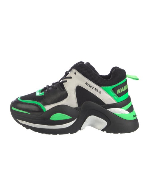 Naked Wolfe Leather Printed Chunky Sneakers