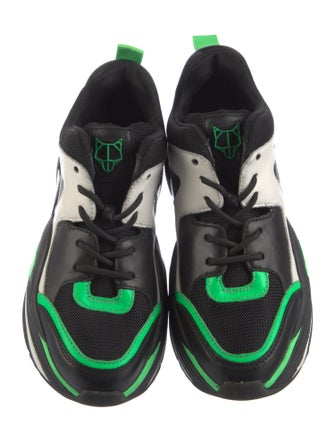 Naked Wolfe Leather Printed Chunky Sneakers
