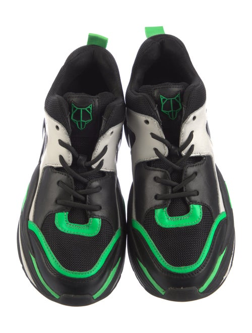 Naked Wolfe Leather Printed Chunky Sneakers