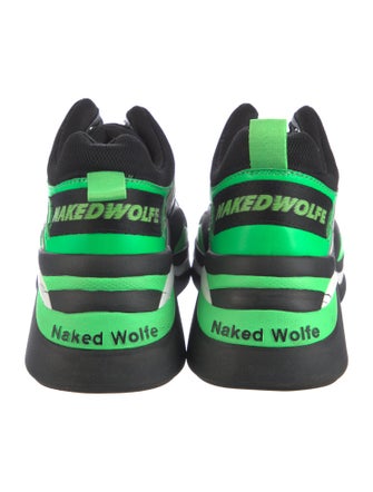 Naked Wolfe Leather Printed Chunky Sneakers