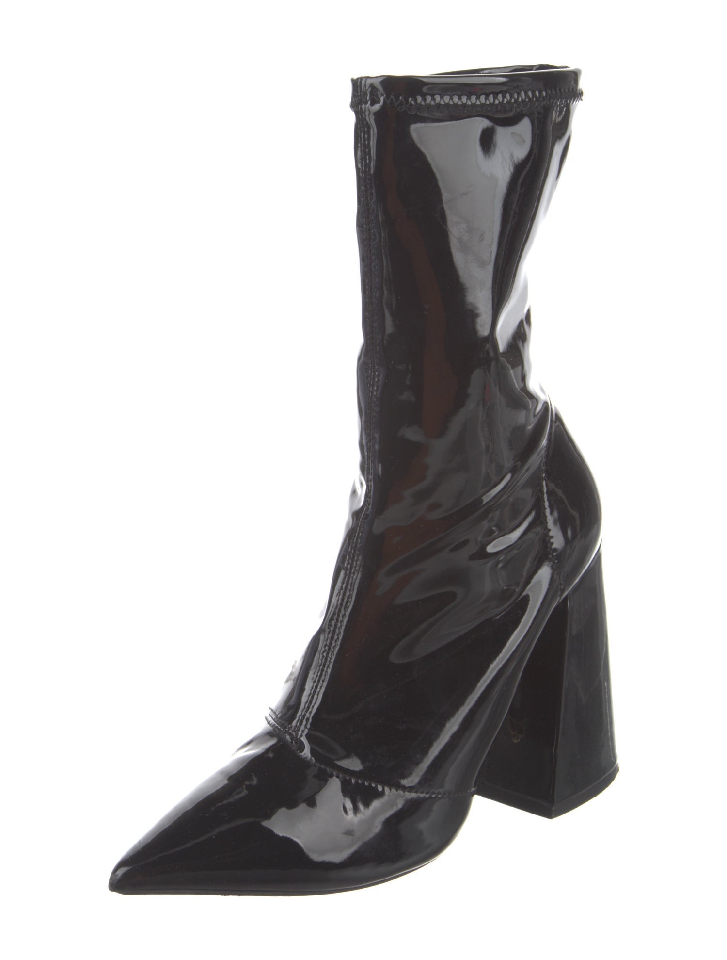 Naked Wolfe Patent Leather Sock Boots