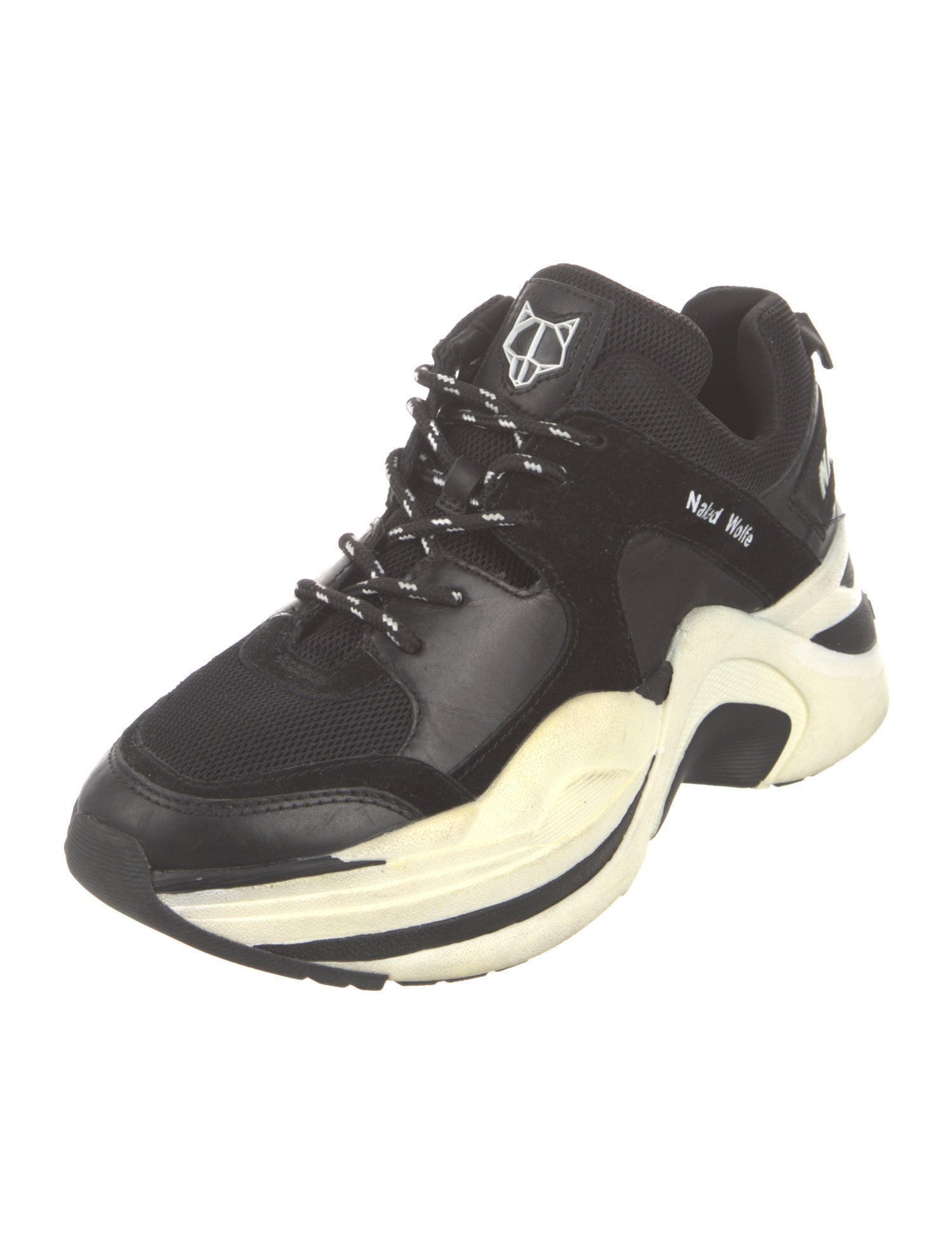 Naked Wolfe Mesh Graphic Print Chunky Sneakers