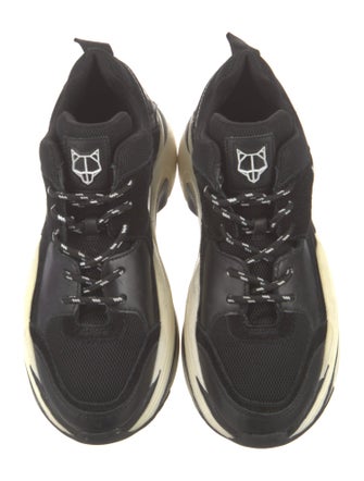 Naked Wolfe Mesh Graphic Print Chunky Sneakers