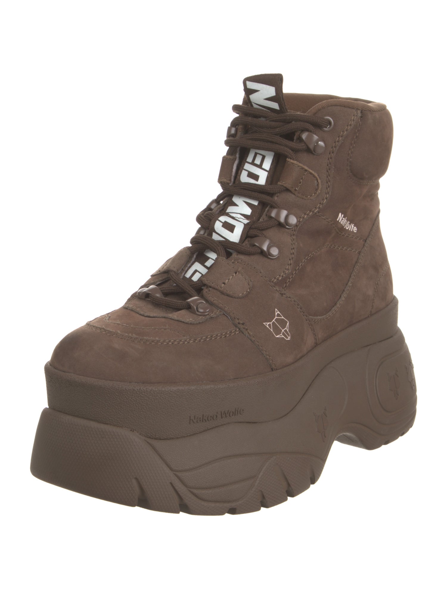 Naked Wolfe Suede Combat Boots