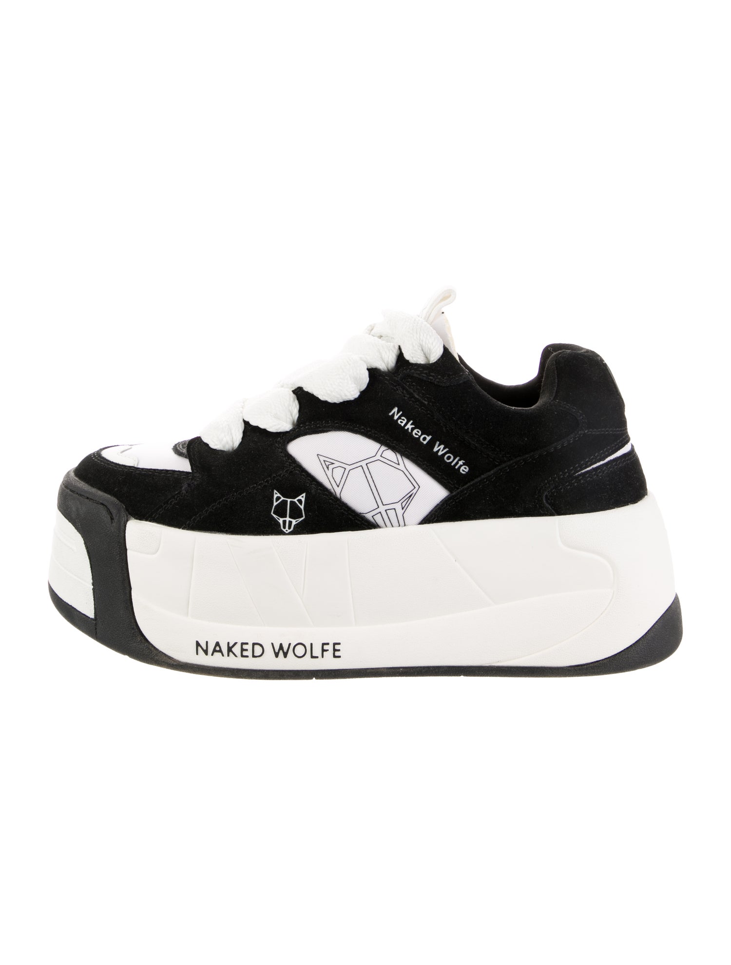 Naked Wolfe Suede Wedge Sneakers