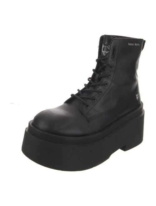 Naked Wolfe Leather Combat Boots