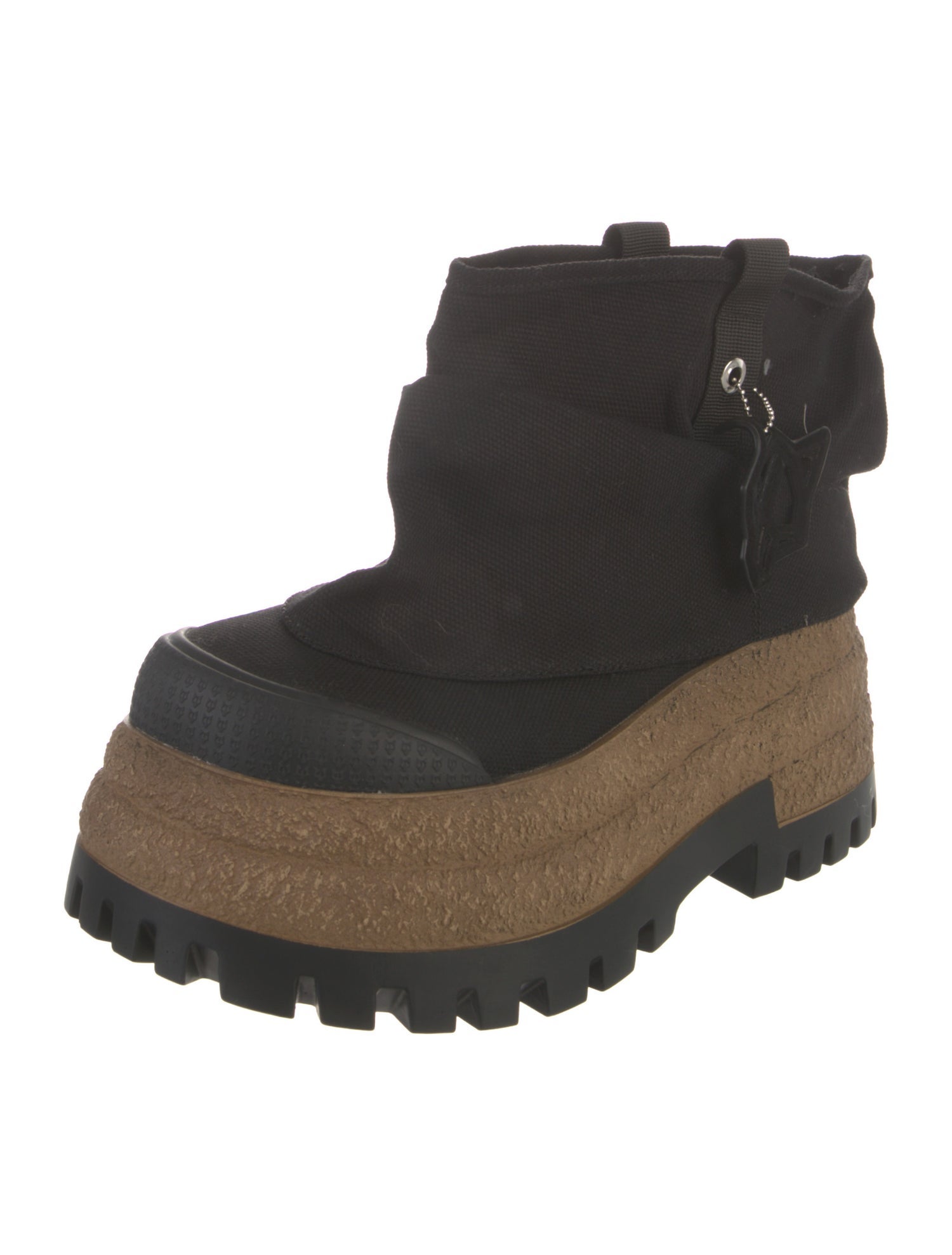 Naked Wolfe Colorblock Pattern Rain Boots