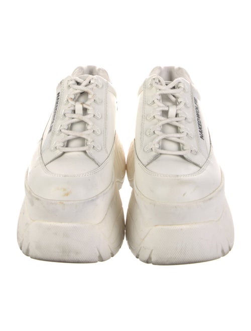 Naked Wolfe Leather Embroidered Accent Chunky Sneakers