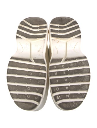 Naked Wolfe Leather Embroidered Accent Chunky Sneakers