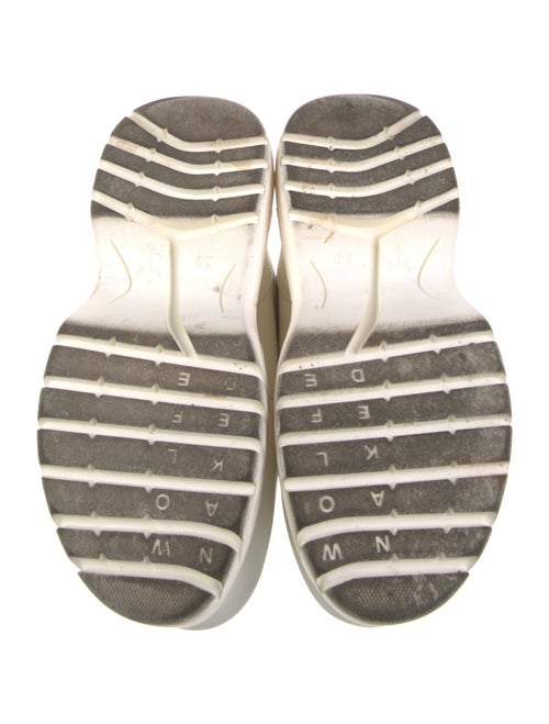 Naked Wolfe Leather Embroidered Accent Chunky Sneakers