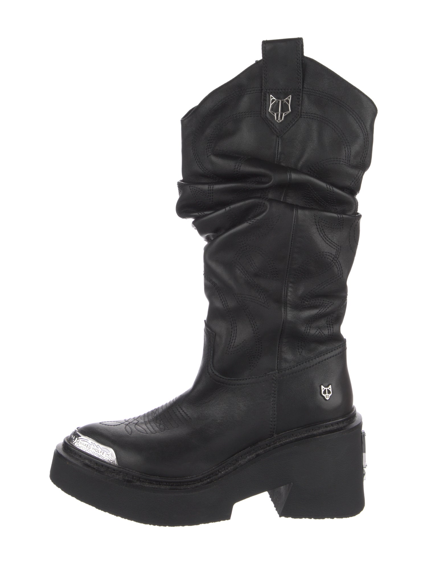 Naked Wolfe Leather Slouch Boots