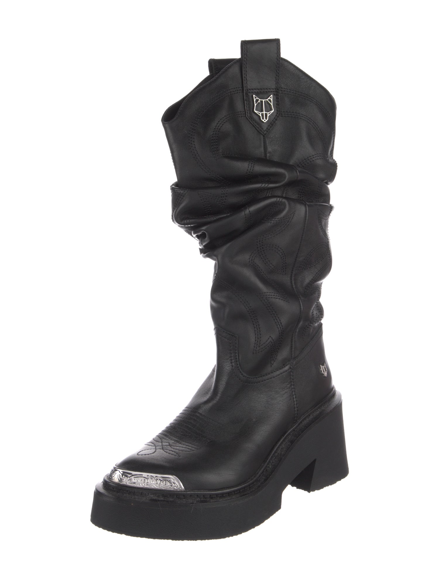 Naked Wolfe Leather Slouch Boots