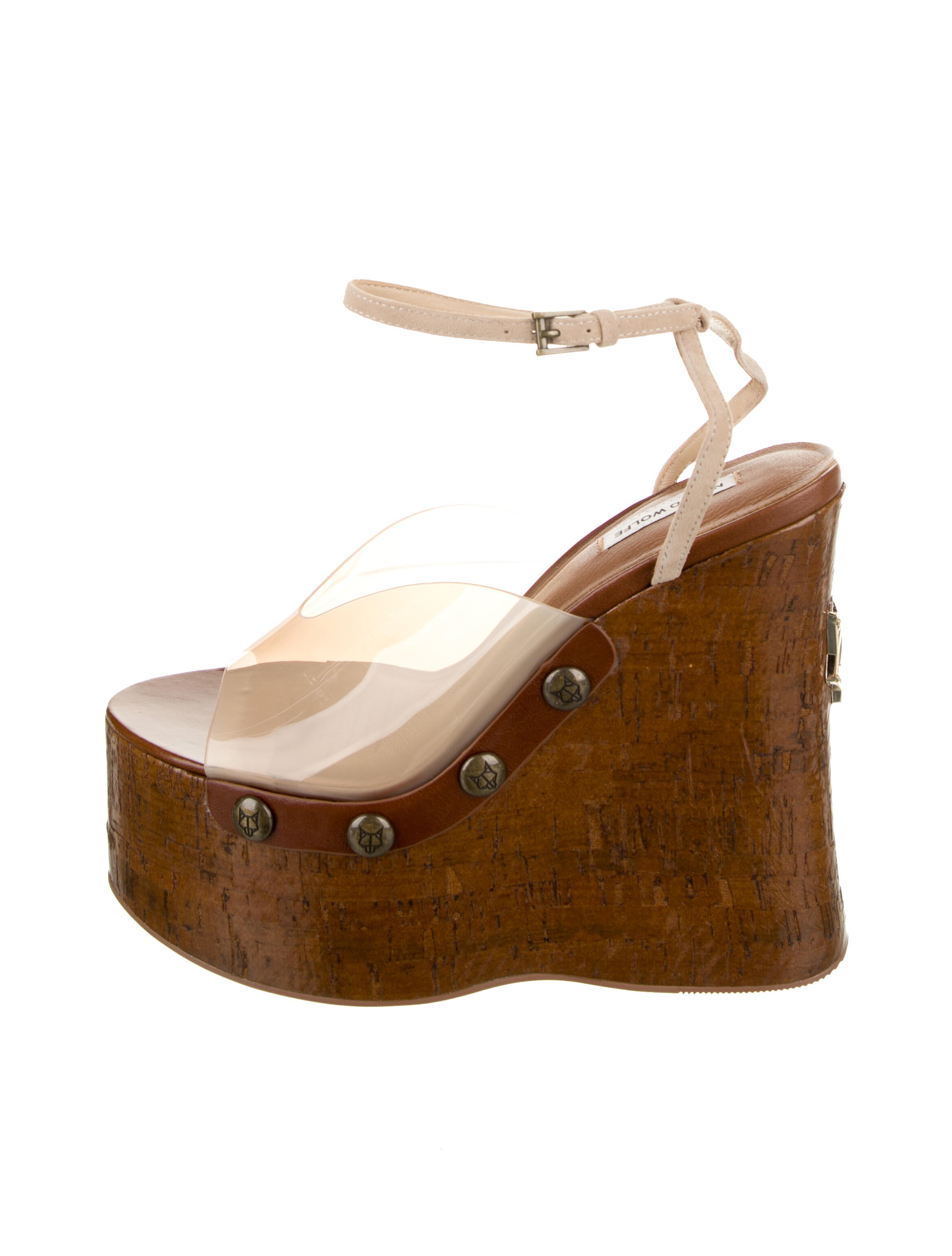 Naked Wolfe Studded Accents Slingback Sandals