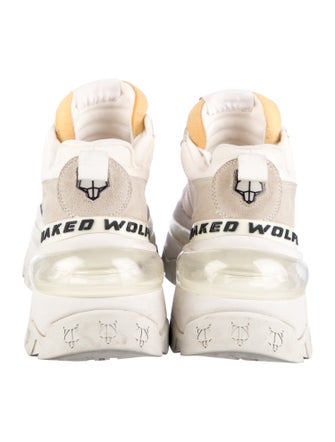 Naked Wolfe Leather Colorblock Pattern Chunky Sneakers