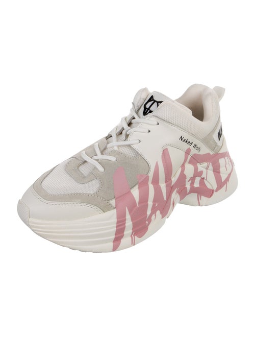 Naked Wolfe Mesh Graphic Print Chunky Sneakers
