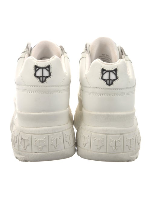 Naked Wolfe Leather Wedge Sneakers