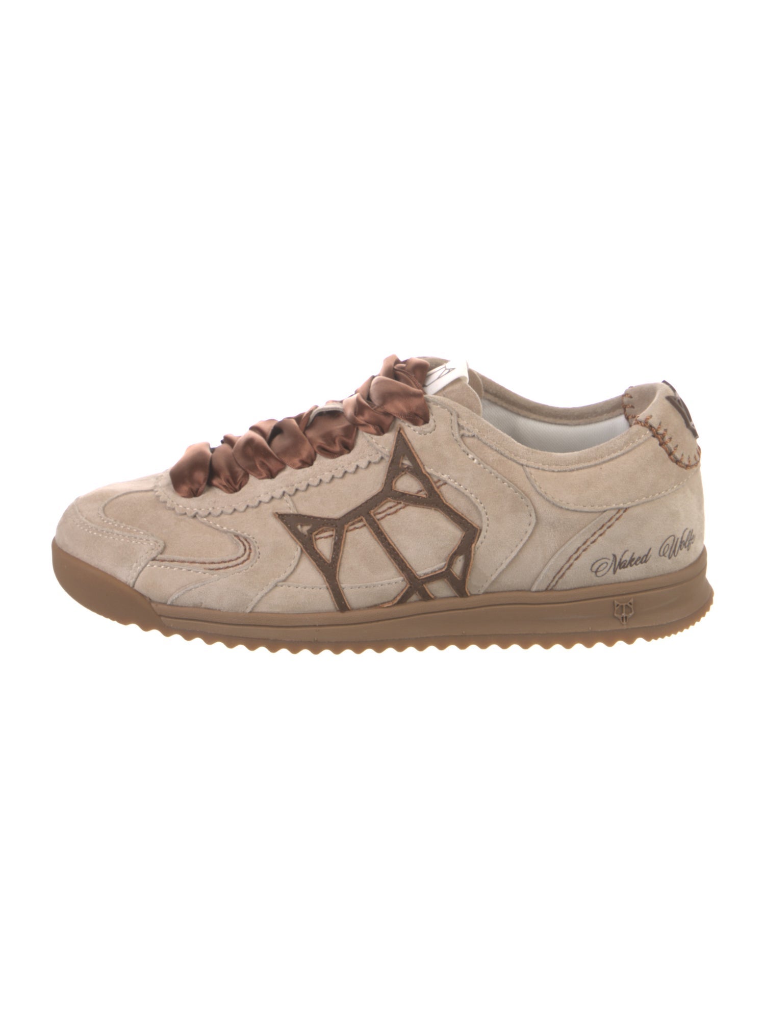 Naked Wolfe Suede Printed Sneakers