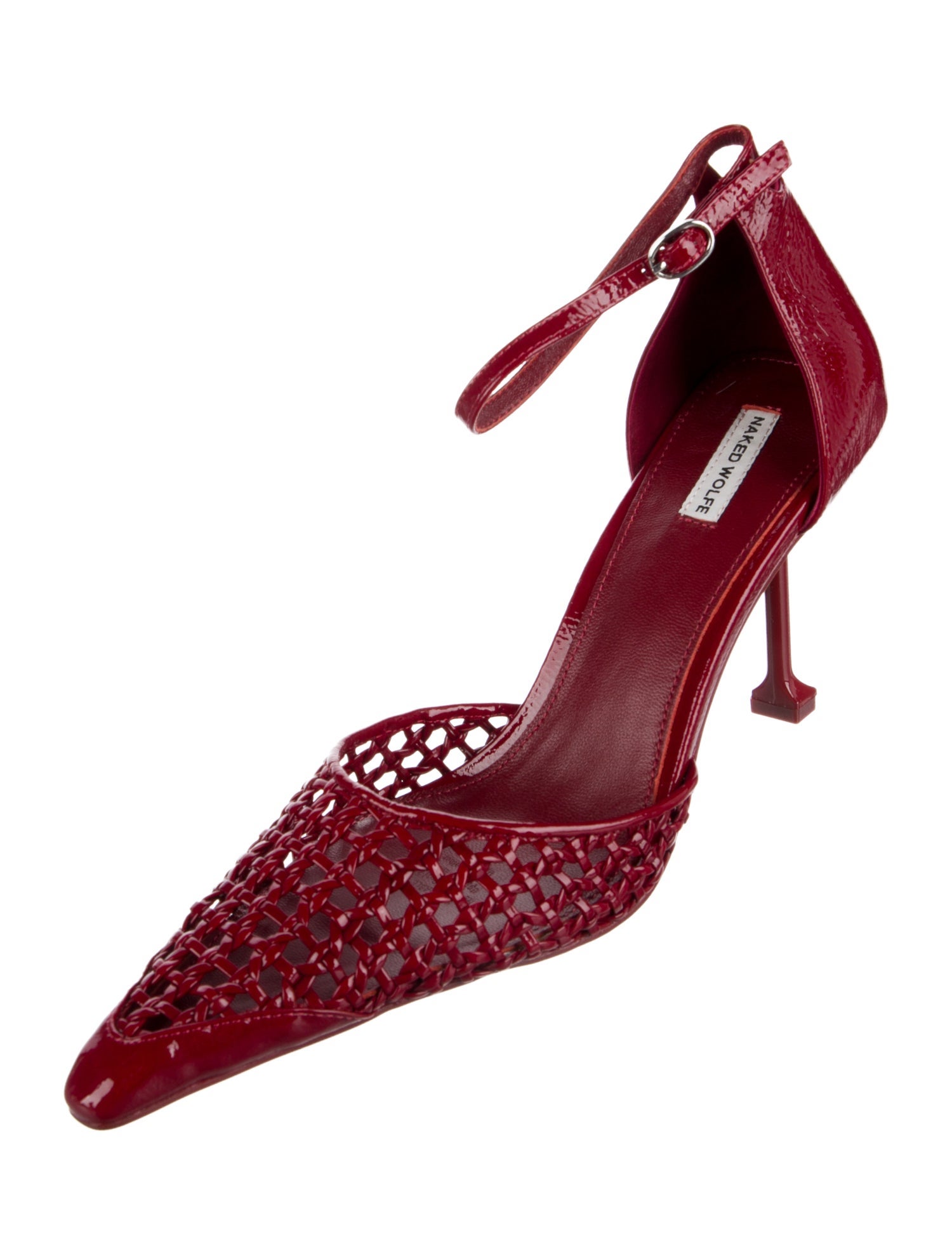 Naked Wolfe Patent Leather D'Orsay Pumps w/ Tags