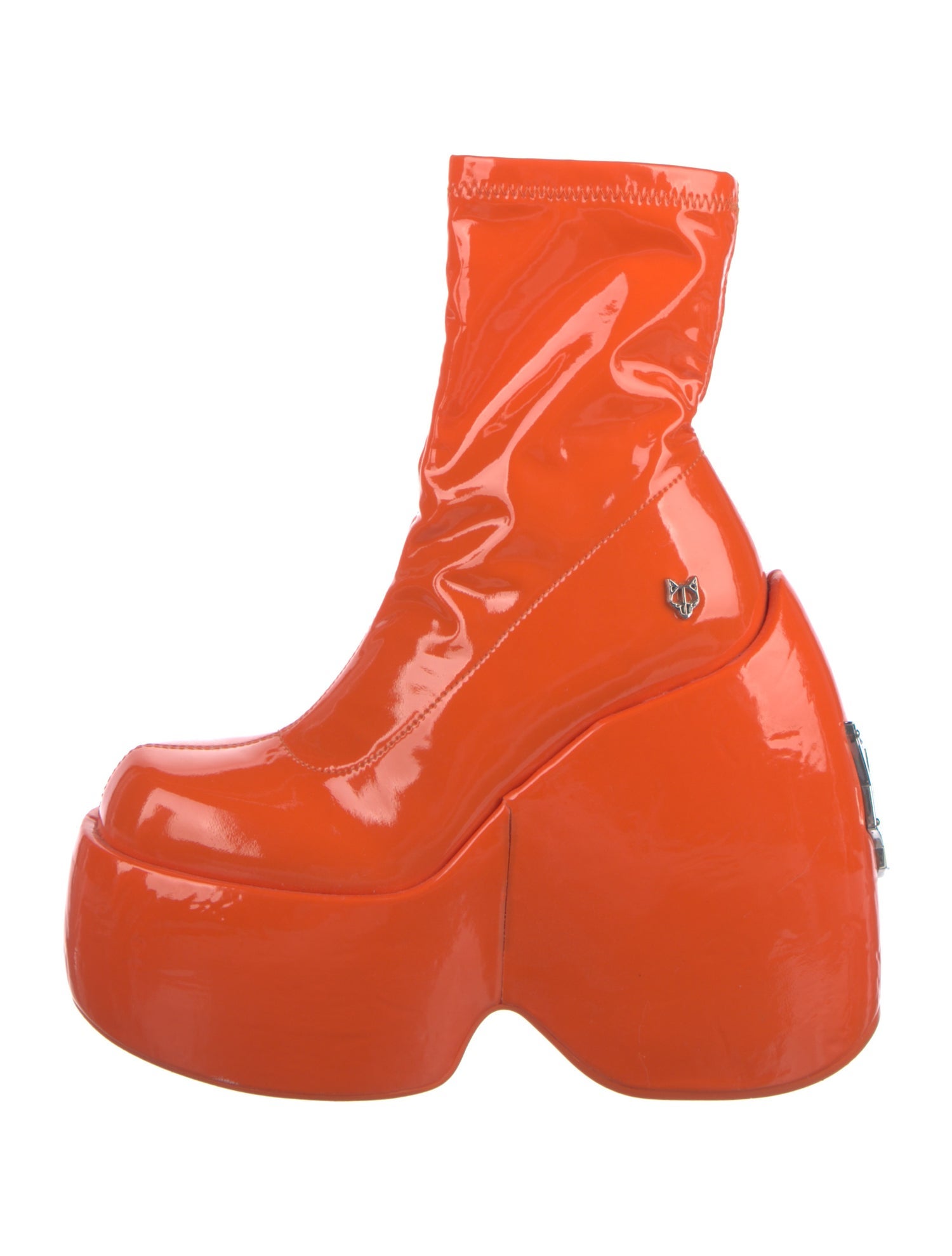 Naked Wolfe Patent Leather Lace-Up Boots