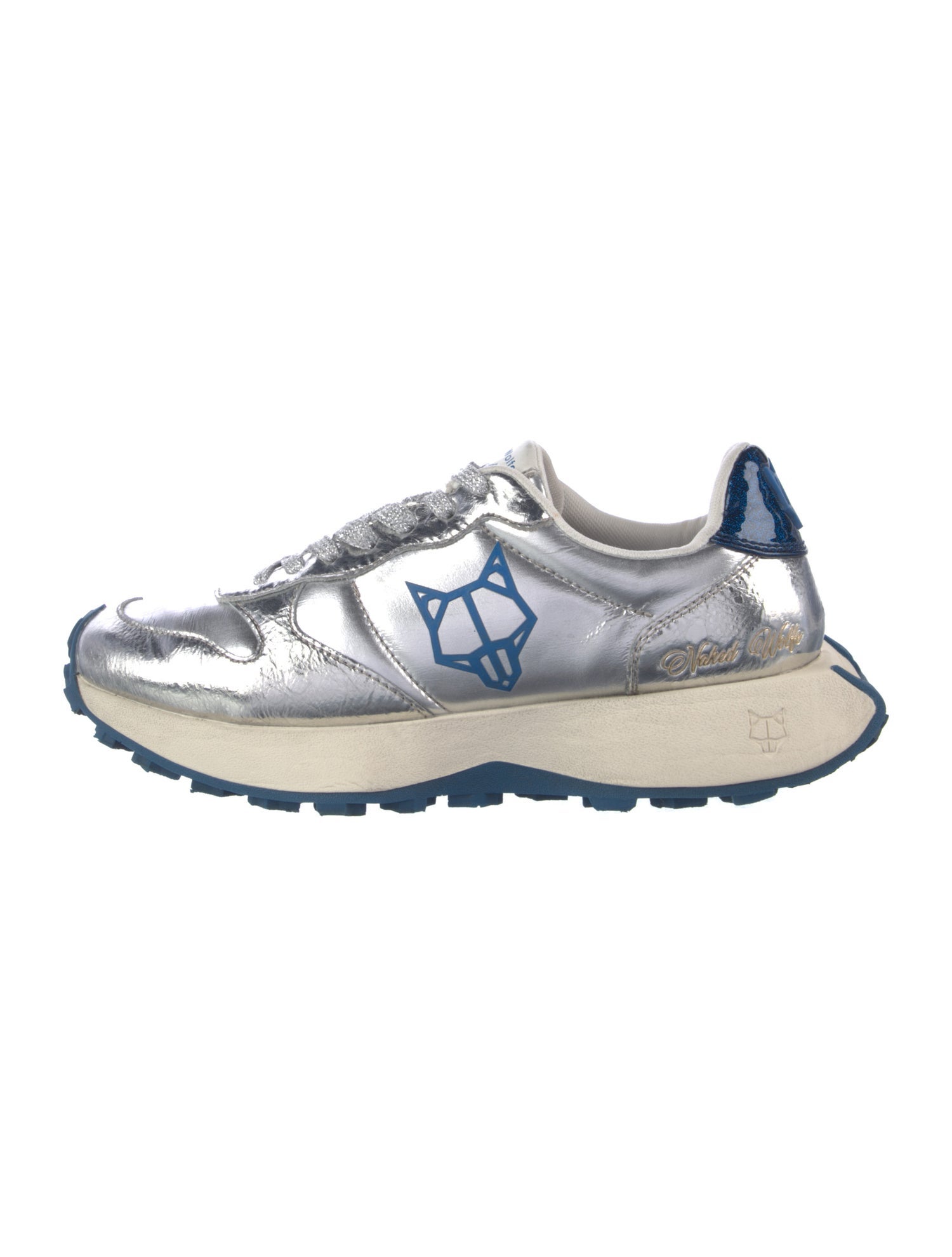 Naked Wolfe Leather Printed Sneakers