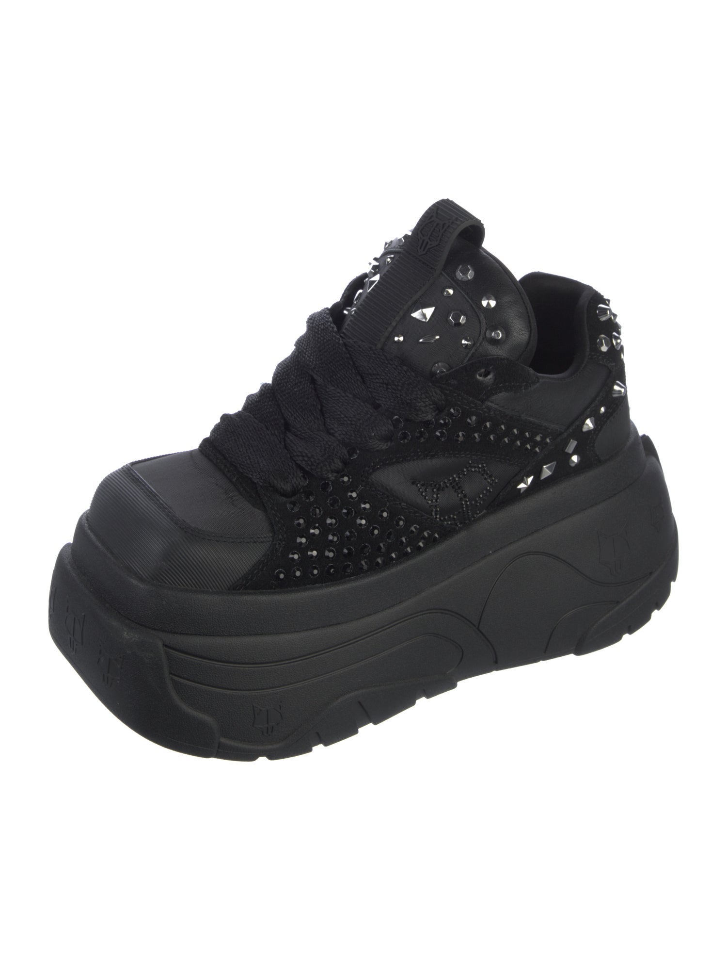 Naked Wolfe Nylon Wedge Sneakers