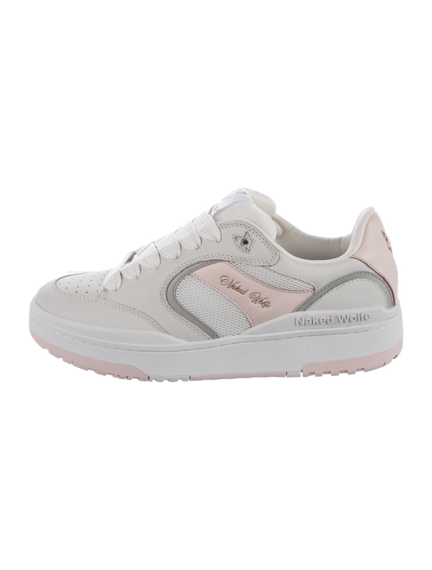Naked Wolfe Leather Sneakers - White Sneakers, Shoes - WNKDW20945