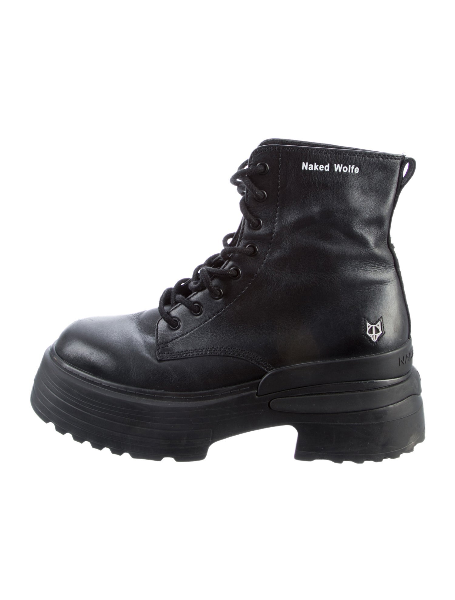 Naked Wolfe Leather Combat Boots