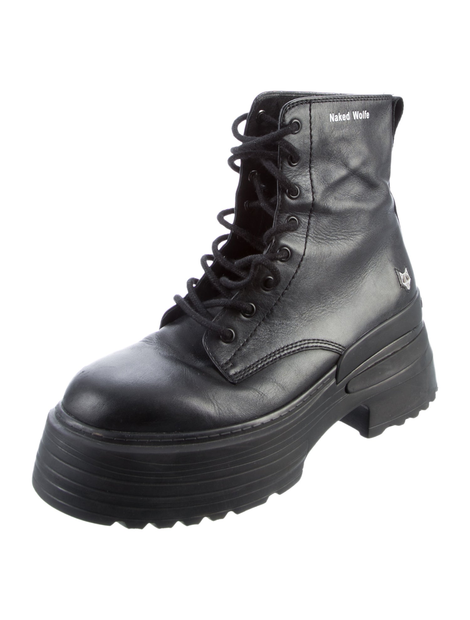 Naked Wolfe Leather Combat Boots