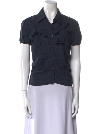 NKC Short Sleeve Button-Up Top