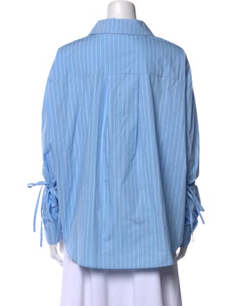 NKC Striped Long Sleeve Button-Up Top