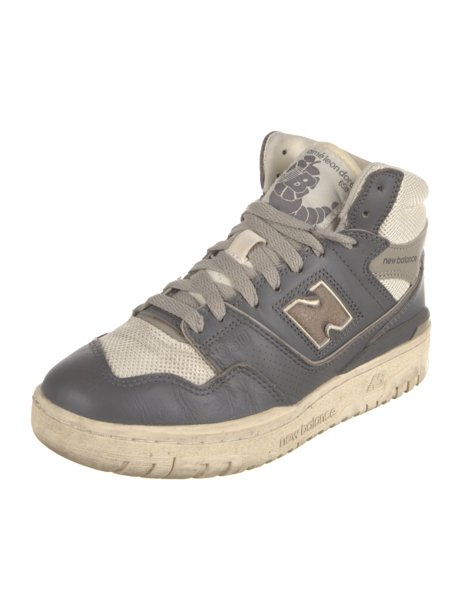 New Balance x Amine Leather Colorblock Pattern Athletic Sneakers