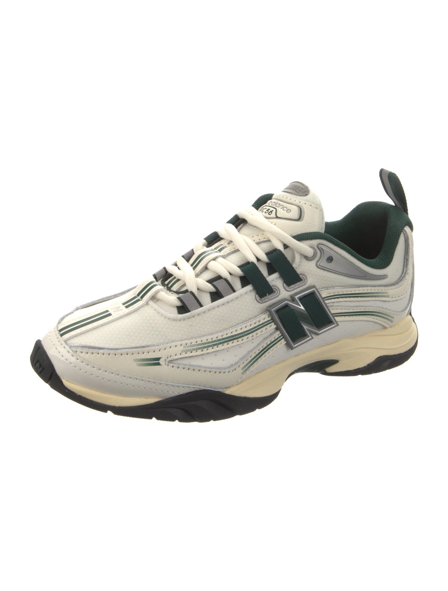 New Balance x Amine Leather Colorblock Pattern Athletic Sneakers