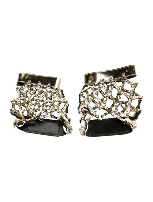 noir kei ninomiya Leather Studded Accents Sandals