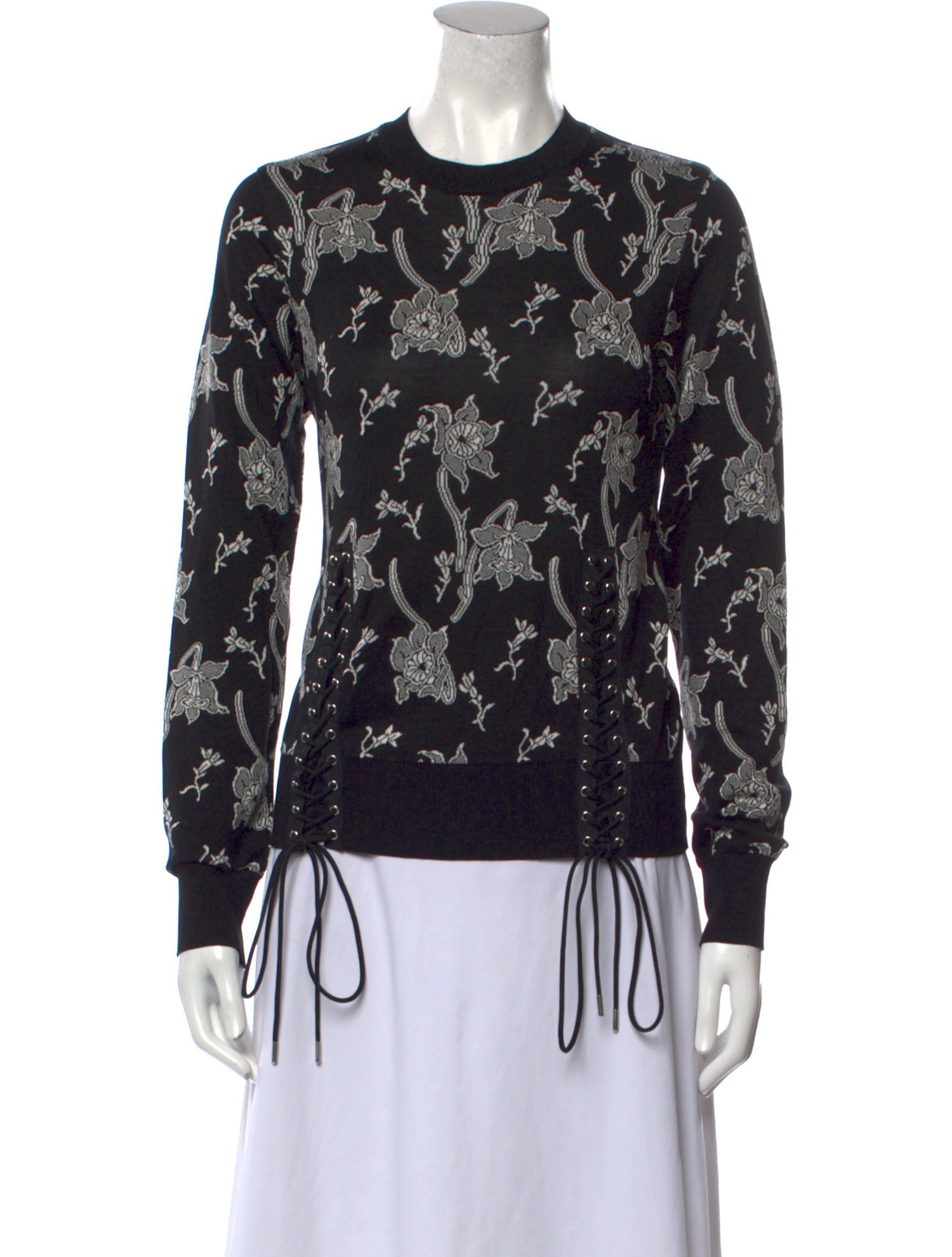 noir kei ninomiya Printed Crew Neck Sweater