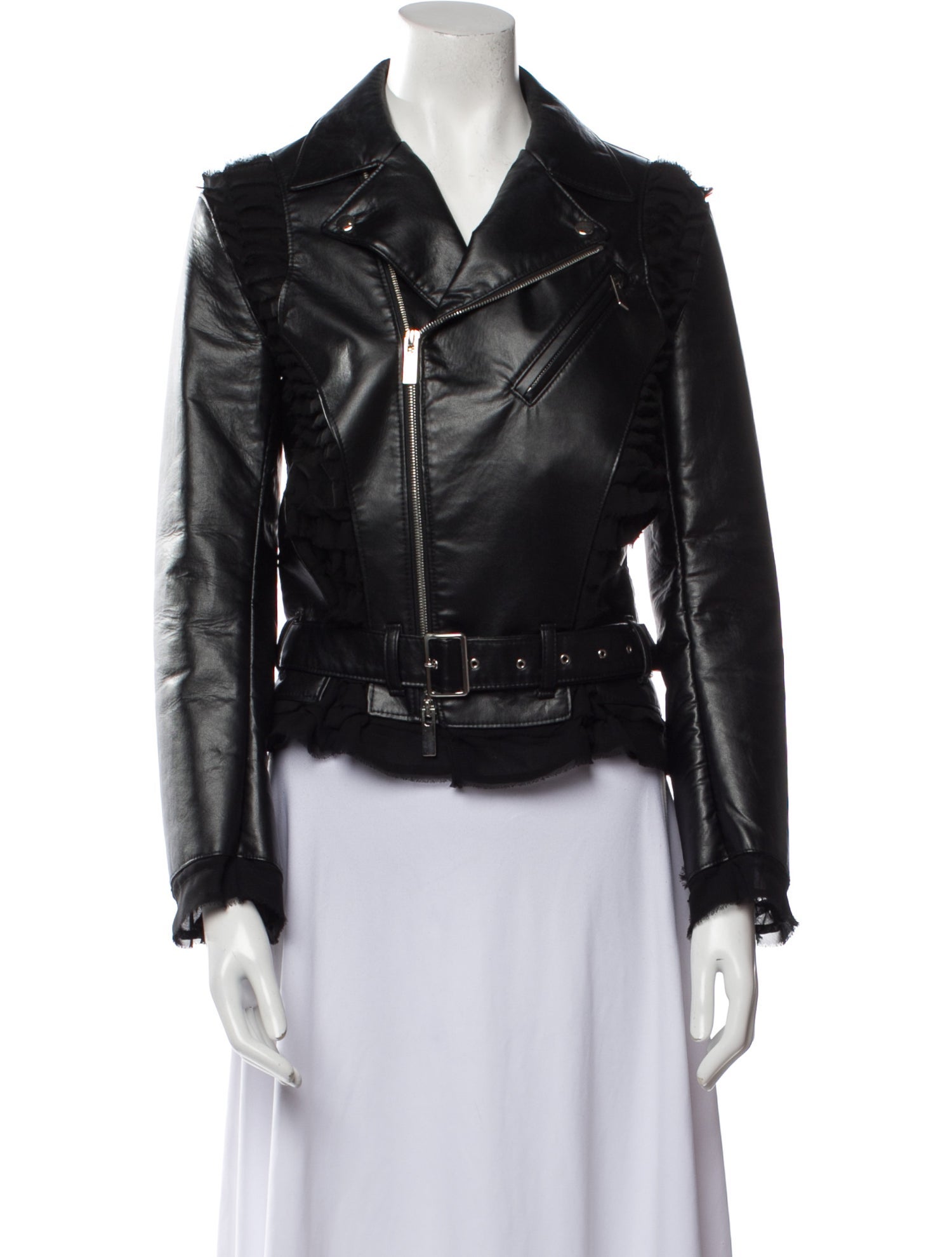 noir kei ninomiya Leather Biker Jacket